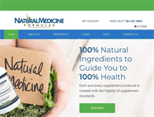 Tablet Screenshot of naturalmedicineformulas.com